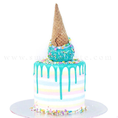 Toppled Ice Cream Cake
